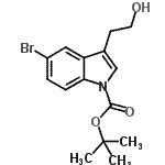 CAS#: 898746-62-8， 2-Methyl-2-propanyl 5-bromo-3-(2-hydroxyethyl)-1H-indole-1-carboxylate