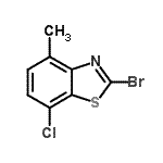 CAS#: 898748-08-8， 2-Bromo-7-chloro-4-methyl-1,3-benzothiazole