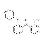 结构式 CAS# 898749-87-6, (2-甲基苯基)[2-(4-吗啉基甲基)苯基]甲酮