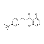 结构式 CAS# 898749-92-3, 1-(2,6-二氯苯基)-3-[4-(三氟甲基)苯基]-1-丙酮