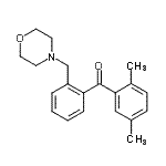 结构式 CAS# 898750-50-0, (2,5-二甲基苯基)[2-(4-吗啉基甲基)苯基]甲酮