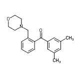 结构式 CAS# 898750-59-9, (3,5-二甲基苯基)[2-(4-吗啉基甲基)苯基]甲酮