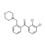 structure of CAS# 898750-98-6, (2,3-Dichlorophenyl)[2-(4-morpholinylmethyl)phenyl]methanone