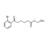 structure of CAS# 898751-26-3, Ethyl 6-(2-bromophenyl)-6-oxohexanoate;ethyl 6-(2-bromophenyl)-6-oxohexanoate