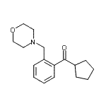 结构式 CAS# 898751-37-6, 环戊基[2-(4-吗啉基甲基)苯基]甲酮
