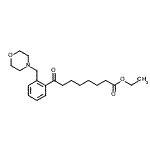 结构式 CAS# 898751-61-6, 乙基8-[2-(4-吗啉基甲基)苯基]-8-氧代辛酸酯