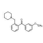 结构式 CAS# 898751-77-4, (3-甲氧基苯基)[2-(1-哌啶基甲基)苯基]甲酮
