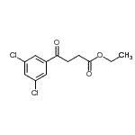 structure of CAS# 898751-84-3, Ethyl 4-(3,5-dichlorophenyl)-4-oxobutanoate;Ethyl 4-(3,5-dichlorophenyl)-4-oxobutyrate