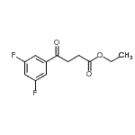 结构式 CAS# 898752-34-6, 乙基4-(3,5-二氟苯基)-4-氧代丁酸酯