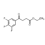结构式 CAS# 898752-49-3, 乙基4-氧代-4-(3,4,5-三氟苯基)丁酸酯