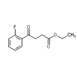 structure of CAS# 898753-32-7, Ethyl 4-(2-fluorophenyl)-4-oxobutanoate;Ethyl 4-(2-fluorophenyl)-4-oxobutyrate;MFCD01320293