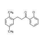 结构式 CAS# 898753-75-8, 1-(2-氯苯基)-3-(2,5-二甲基苯基)-1-丙酮