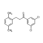 structure of CAS# 898754-04-6, 1-(3,5-Dichlorophenyl)-3-(2,5-dimethylphenyl)-1-propanone;3',5'-dichloro-3-(2,5-dimethylphenyl)propiophenone