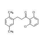 结构式 CAS# 898754-14-8, 1-(2,6-二氯苯基)-3-(2,5-二甲基苯基)-1-丙酮