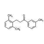 结构式 CAS# 898754-28-4, 3-(2,6-二甲基苯基)-1-(3-甲基苯基)-1-丙酮