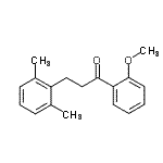 结构式 CAS# 898754-32-0, 3-(2,6-二甲基苯基)-1-(2-甲氧基苯基)-1-丙酮
