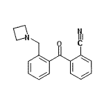 结构式 CAS# 898754-44-4, 2-[2-(1-氮杂环丁基甲基)苯甲酰基]苯甲腈