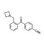 结构式 CAS# 898754-50-2, 4-[2-(1-氮杂环丁基甲基)苯甲酰基]苯甲腈