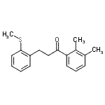 结构式 CAS# 898754-72-8, 1-(2,3-二甲基苯基)-3-[2-(甲硫基)苯基]-1-丙酮