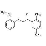 结构式 CAS# 898754-78-4, 1-(2,5-二甲基苯基)-3-[2-(甲硫基)苯基]-1-丙酮