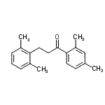 结构式 CAS# 898754-84-2, 1-(2,4-二甲基苯基)-3-(2,6-二甲基苯基)-1-丙酮