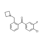 结构式 CAS# 898754-99-9, [2-(1-氮杂环丁基甲基)苯基](4-氯-3-氟苯基)甲酮