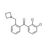 structure of CAS# 898755-21-0, [2-(1-Azetidinylmethyl)phenyl](2,3-dichlorophenyl)methanone;2'-Azetidinomethyl-2,3-dichlorobenzophenone
