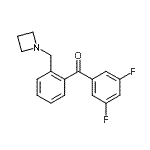 结构式 CAS# 898755-35-6, [2-(1-氮杂环丁基甲基)苯基](3,5-二氟苯基)甲酮