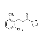 结构式 CAS# 898755-43-6, 1-环丁基-3-(2,6-二甲基苯基)-1-丙酮