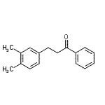 结构式 CAS# 898755-52-7, 3-(3,4-二甲基苯基)-1-苯基-1-丙酮