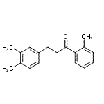 结构式 CAS# 898755-55-0, 3-(3,4-二甲基苯基)-1-(2-甲基苯基)-1-丙酮