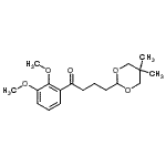 structure of CAS# 898756-01-9, 1-(2,3-Dimethoxyphenyl)-4-(5,5-dimethyl-1,3-dioxan-2-yl)-1-butanone;2',3'-dim<wbr>ethoxy-4-<wbr>(5,5-dime<wbr>thyl-1,3-<wbr>dioxan-2-<wbr>yl)butyro<wbr>phenone