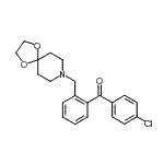 结构式 CAS# 898756-02-0, (4-氯苯基)[2-(1,4-二氧杂-8-氮杂螺[4.5]癸-8-基甲基)苯基]甲酮