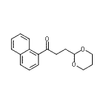 结构式 CAS# 898756-26-8, 3-(1,3-二恶烷-2-基)-1-(1-萘基)-1-丙酮