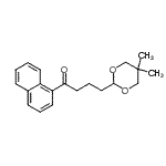 structure of CAS# 898756-29-1, 4-(5,5-Dimethyl-1,3-dioxan-2-yl)-1-(1-naphthyl)-1-butanone;4-(5,5-dimethyl-1,3-dioxan-2-yl)-1'-butyronaphthone
