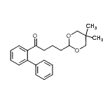 structure of CAS# 898756-56-4, 1-(2-Biphenylyl)-4-(5,5-dimethyl-1,3-dioxan-2-yl)-1-butanone;4-(5,5-dimethyl-1,3-dioxan-2-yl)-2'-phenylbutyrophenone