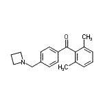 structure of CAS# 898756-67-7, [4-(1-Azetidinylmethyl)phenyl](2,6-dimethylphenyl)methanone;4'-azetidinomethyl-2,6-dimethylbenzophenone