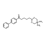 结构式 CAS# 898756-68-8, 1-(4-联苯基)-5-(5,5-二甲基-1,3-二恶烷-2-基)-1-戊酮
