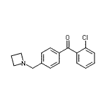 结构式 CAS# 898756-79-1, [4-(1-氮杂环丁基甲基)苯基](2-氯苯基)甲酮