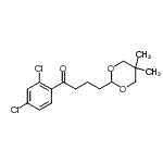 structure of CAS# 898756-88-2, 1-(2,4-Dichlorophenyl)-4-(5,5-dimethyl-1,3-dioxan-2-yl)-1-butanone;2',4'-dichloro-4-(5,5-dimethyl-1,3-dioxan-2-yl)butyrophenone