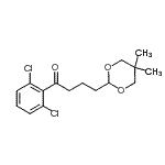 结构式 CAS# 898756-99-5, 1-(2,6-二氯苯基)-4-(5,5-二甲基-1,3-二恶烷-2-基)-1-丁酮