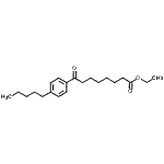 结构式 CAS# 898757-27-2, 乙基8-氧代-8-(4-戊基苯基)辛酸酯