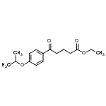 structure of CAS# 898757-71-6, Ethyl 5-(4-isopropoxyphenyl)-5-oxopentanoate;Ethyl 5-oxo-5-(4-isopropoxyphenyl)valerate