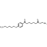 结构式 CAS# 898757-93-2, 乙基7-[4-(己氧基)苯基]-7-氧代庚酸酯
