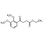 structure of CAS# 898758-05-9, Ethyl 4-(2,3-dimethoxyphenyl)-4-oxobutanoate;ethyl 4-(2,3-dimethoxyphenyl)-4-oxobutyrate