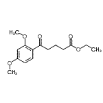 结构式 CAS# 898758-15-1, 乙基5-(2,4-二甲氧基苯基)-5-氧代戊酸酯