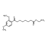 结构式 CAS# 898758-23-1, 乙基8-(2,4-二甲氧基苯基)-8-氧代辛酸酯