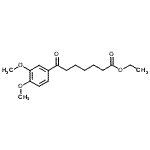 结构式 CAS# 898758-56-0, 乙基7-(3,4-二甲氧基苯基)-7-氧代庚酸酯
