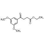 structure of CAS# 898758-59-3, Ethyl 4-(3,5-dimethoxyphenyl)-4-oxobutanoate;ethyl 4-(3,5-dimethoxyphenyl)-4-oxobutyrate