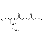 结构式 CAS# 898758-62-8, 乙基5-(3,5-二甲氧基苯基)-5-氧代戊酸酯